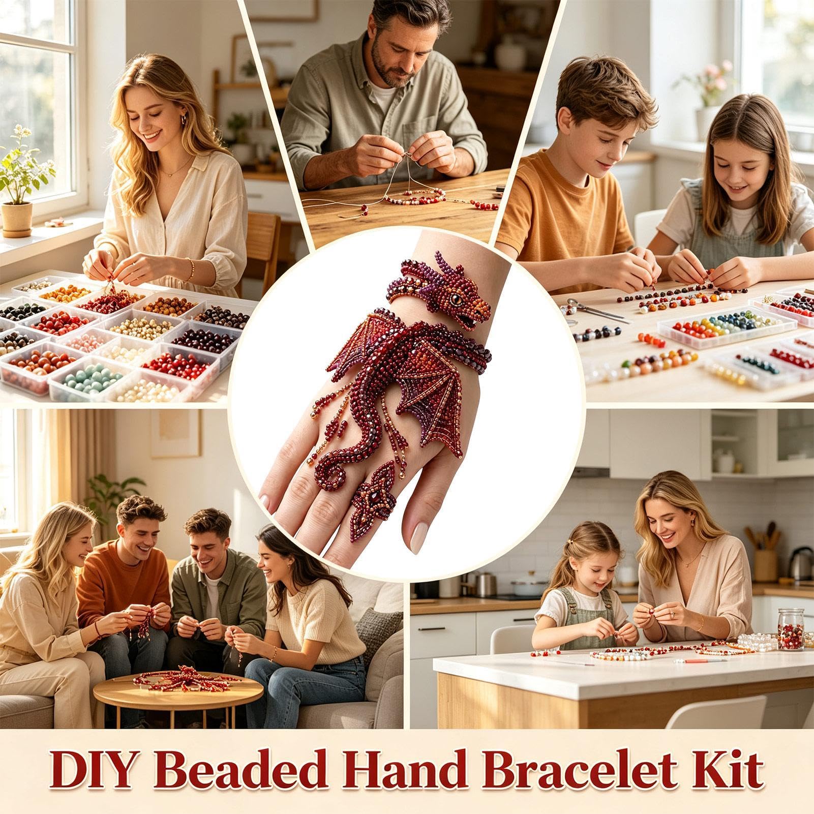 Perlen-Handarmband-Set, DIY-Schmuck, Perlenherstellung