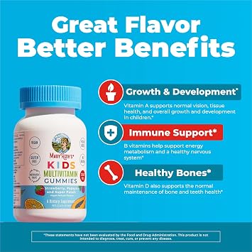 MARYRUTH'S Kids Vitamins | Multi | Sugar Free | 1 Gummy a Day | 60 Count