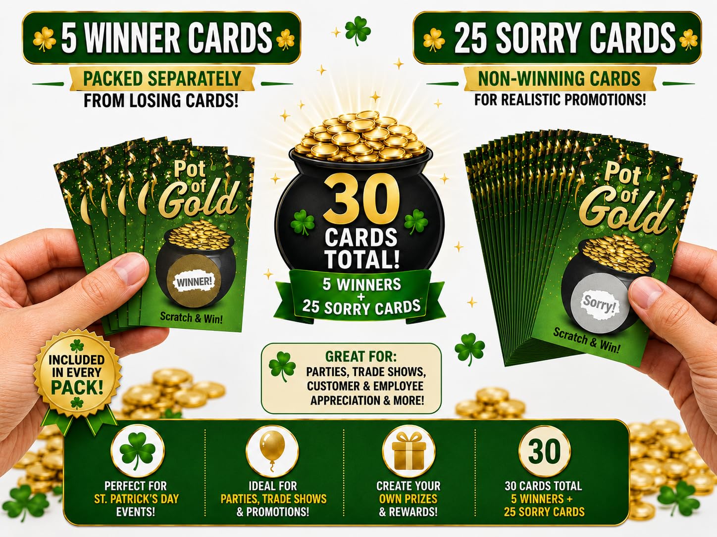 ダリアス•ガーランド 2019OPTIC LOTTERY TICKET-GOLD Amazon.com: Pot of Gold Scratch & Win Cards - (30 Pack) - Scratch
