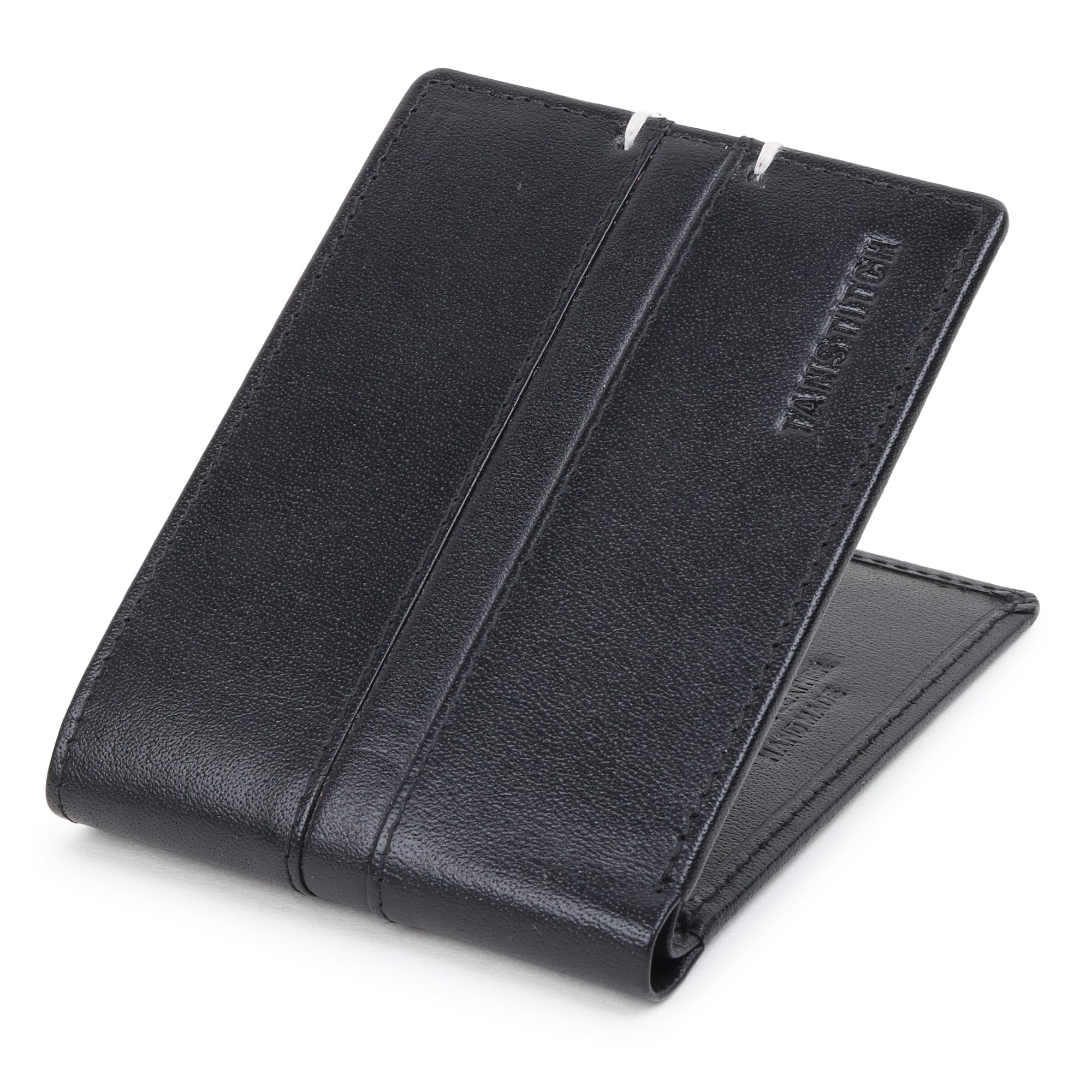 Classic Leather Wallet for Men Bifold Wallet Suitable for Carrying Cash,Holding Cards,Organizing Receipts,Carrying Keys,Travel Companion(Color-Black), Black, Casual, WA-119-BLACK