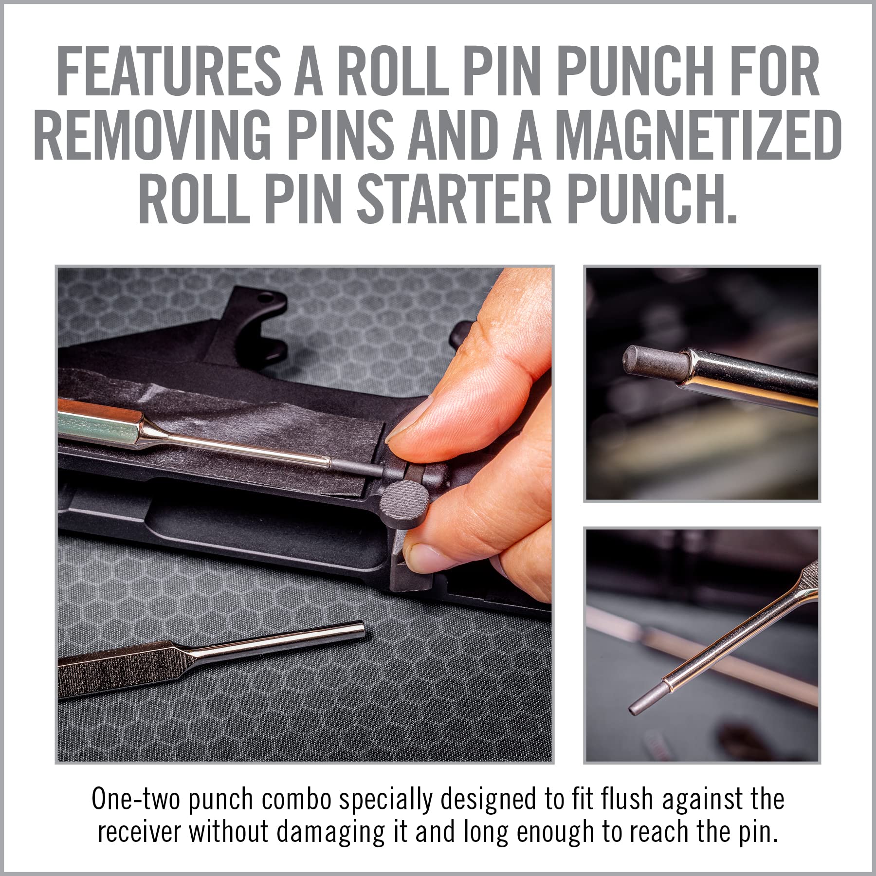 Real Avid AVBCPS Bolt Catch Punch Set Stainless Steel Gunsmithing Tool