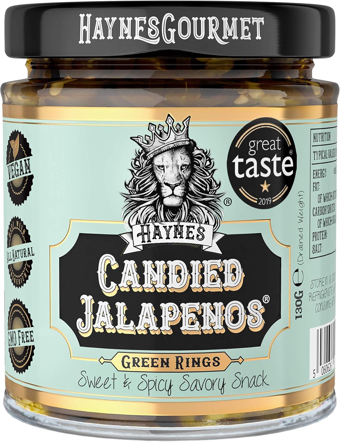 Haynes Gourmet Candied Jalapenos® Sweet and Spicy Jalapenos, Cowboy