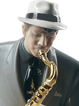 リヤドロ　The  Man Amazon.com: LLADRÓ Jazz Saxophonist Figurine. Porcelain Jazz