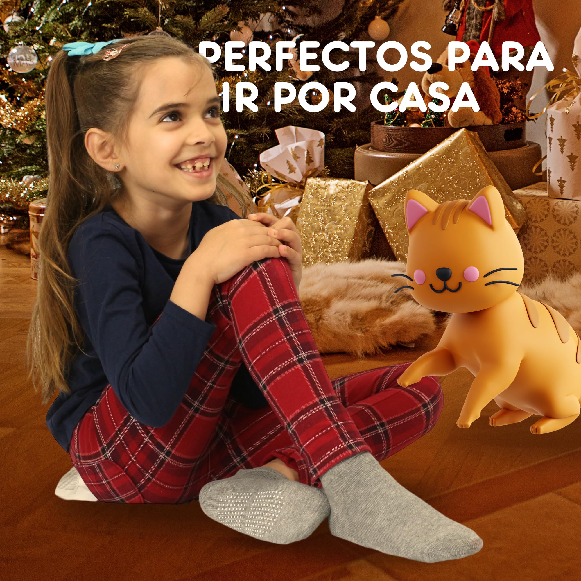 POPYS® Calcetines antideslizantes de Algodón para Niños Multicolor | Calcetines para Niños y Niñas para todo tipo de actividades — view 6