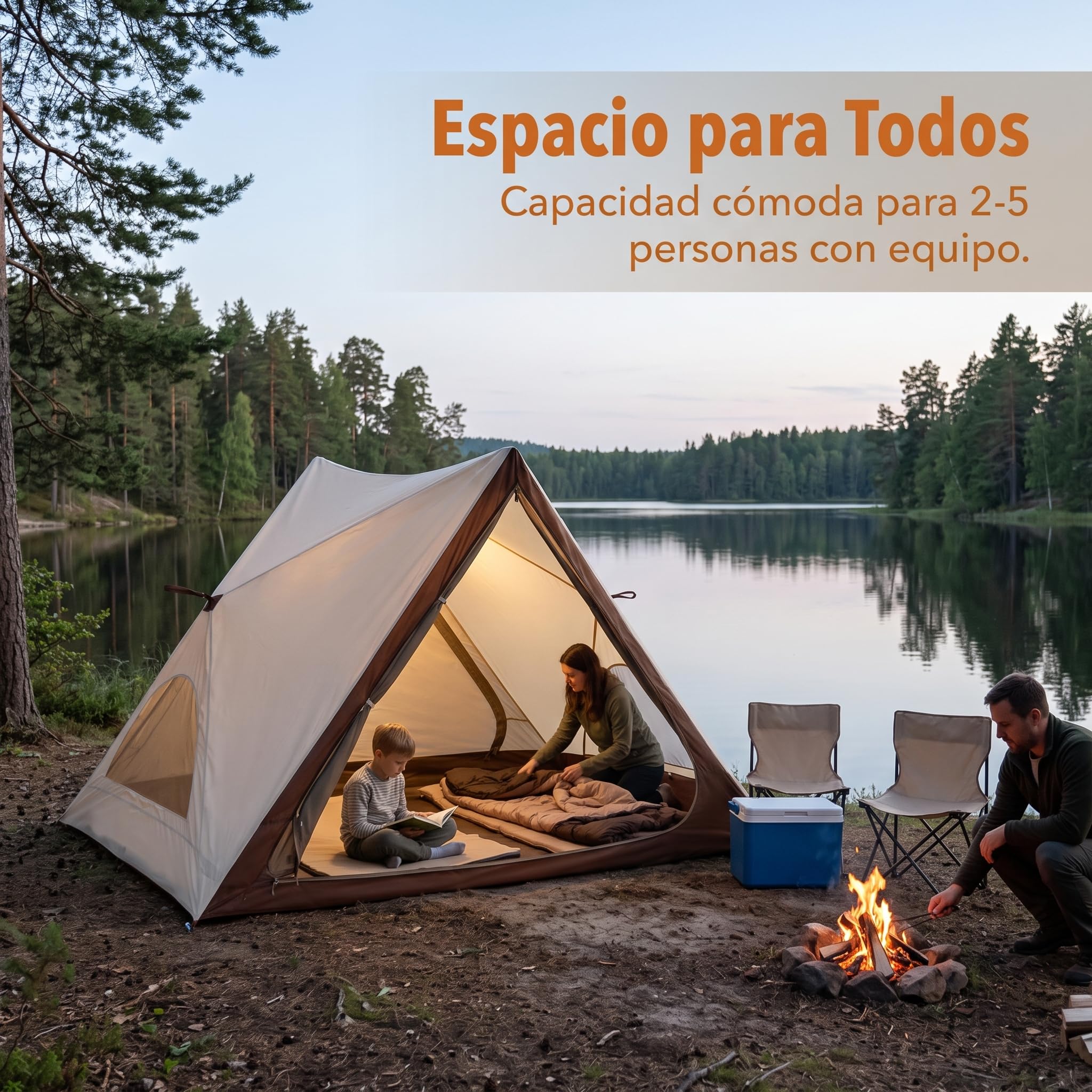Camping Zelt Zelt Wurfzelt für Familien und Outdoor-Abenteuer mit Sonnenschutz
