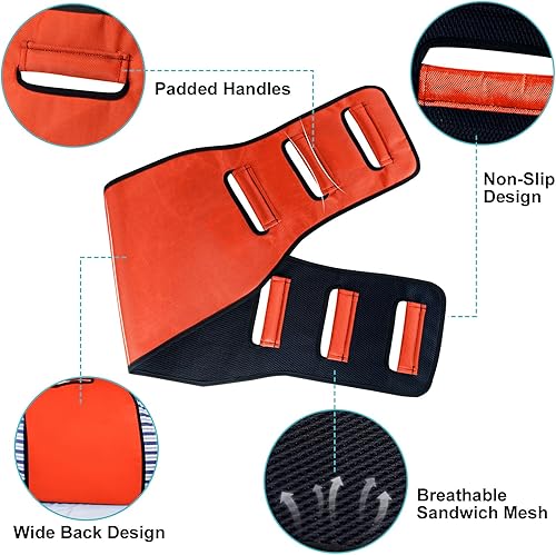 Miniatura 2 de Correa de Transferencia - Eslinga de Transferencia - Cinturón de Marcha Acolchado - Ayuda de Levantamiento, Estancia en Pie y Movilidad de Pacientes