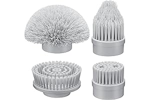 Katalic Electric Spin Scrubber Replaceable Brush Heads 4 Pack, Power Scrubber Brush...