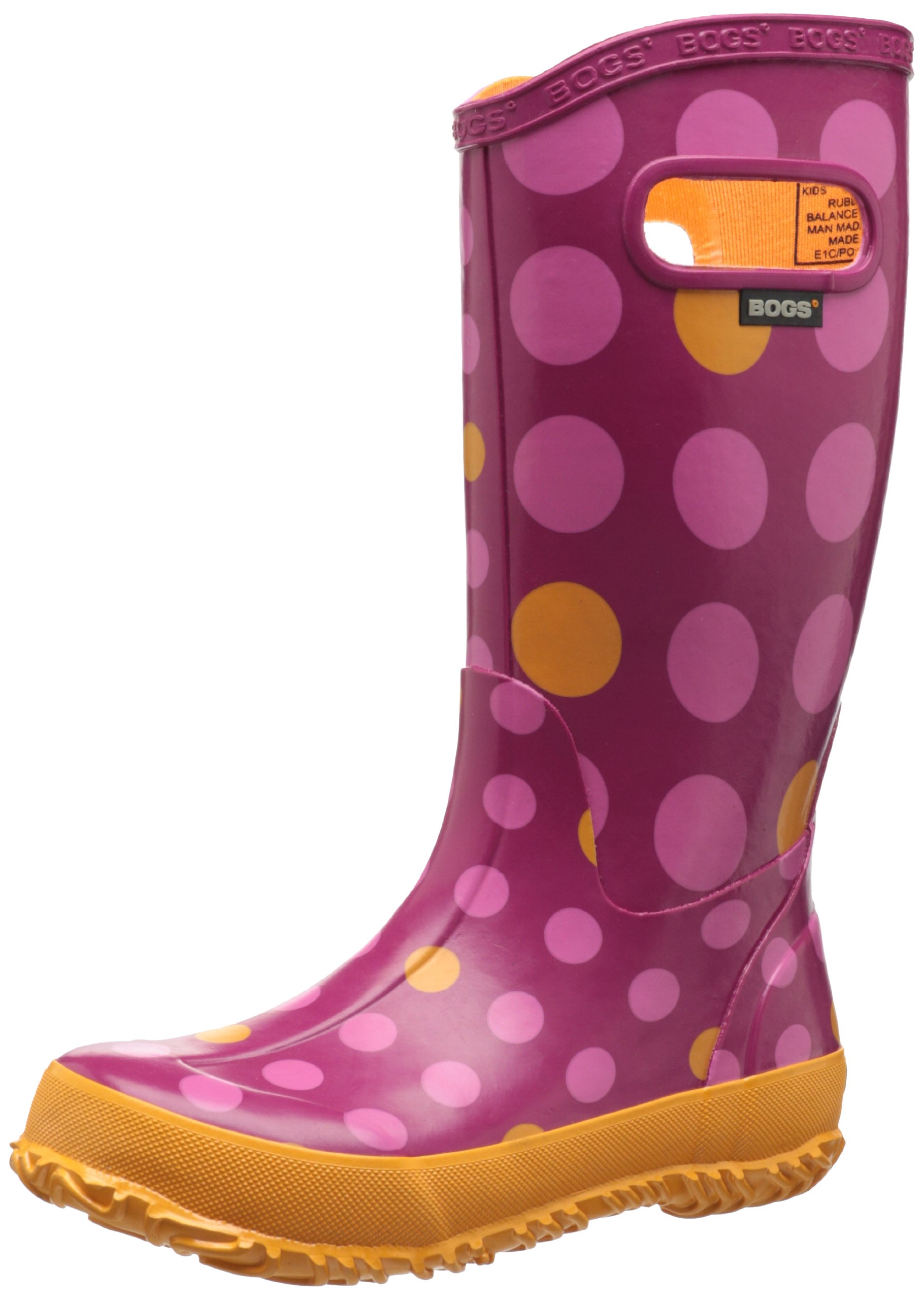 Bogs Kids Dots Waterproof Rain Boot, , 9 M US Toddler