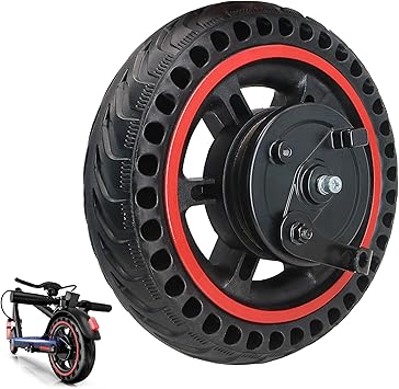 8.5 Electric Scooter Replacement Wheel Solid Tire with Hub & Drum Brake | Specially designed for 8.5" DRUM BRAKE Escooter Fits VOLPAM Q1, MAXSHOT V1, V7, Joyhis JS03, JS01, NAVIC T3, T5