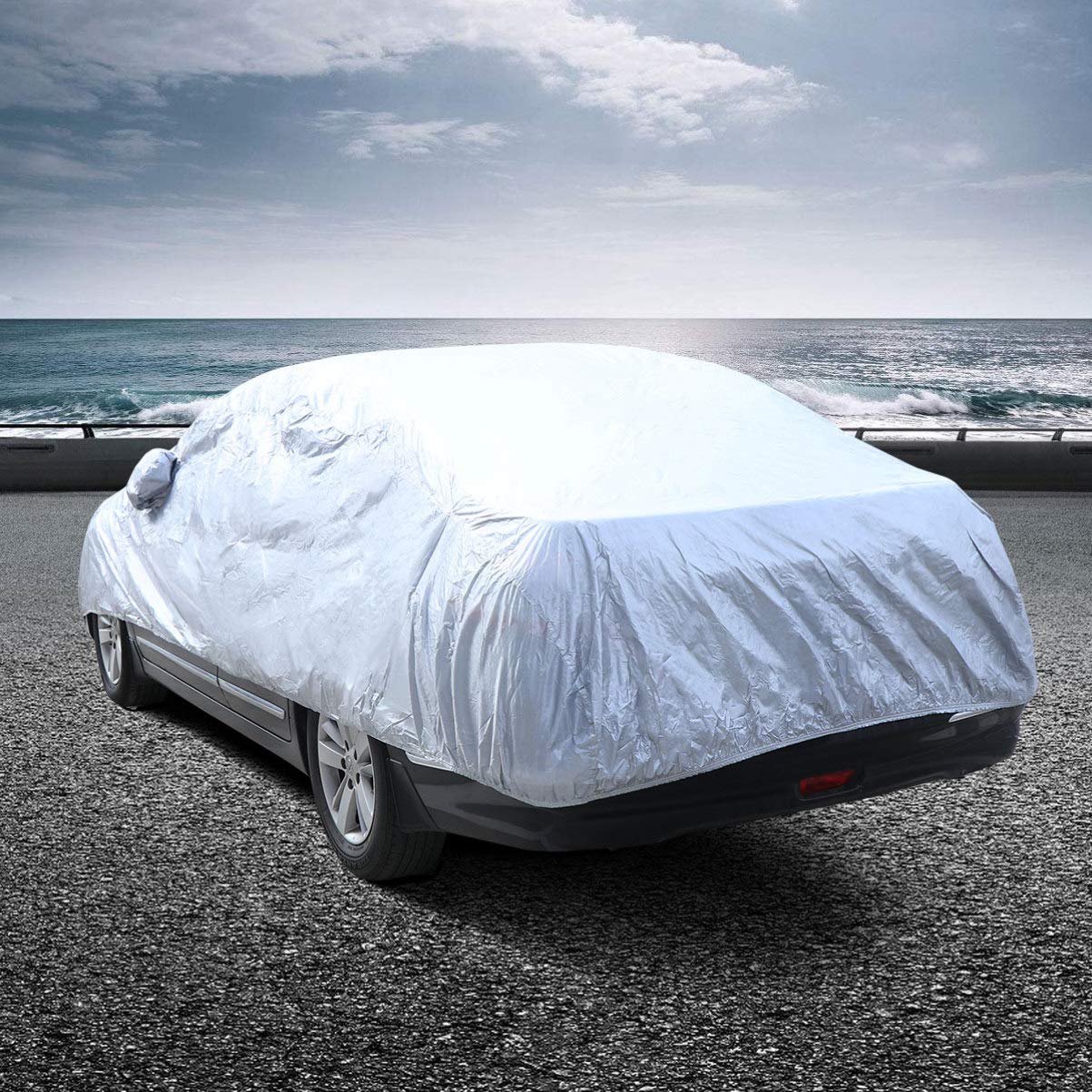 SEWOART Full Car Cover Uv Shield Rainproof Dustproof Car Jacket Protect Your Vehicle Outdoor — view 8