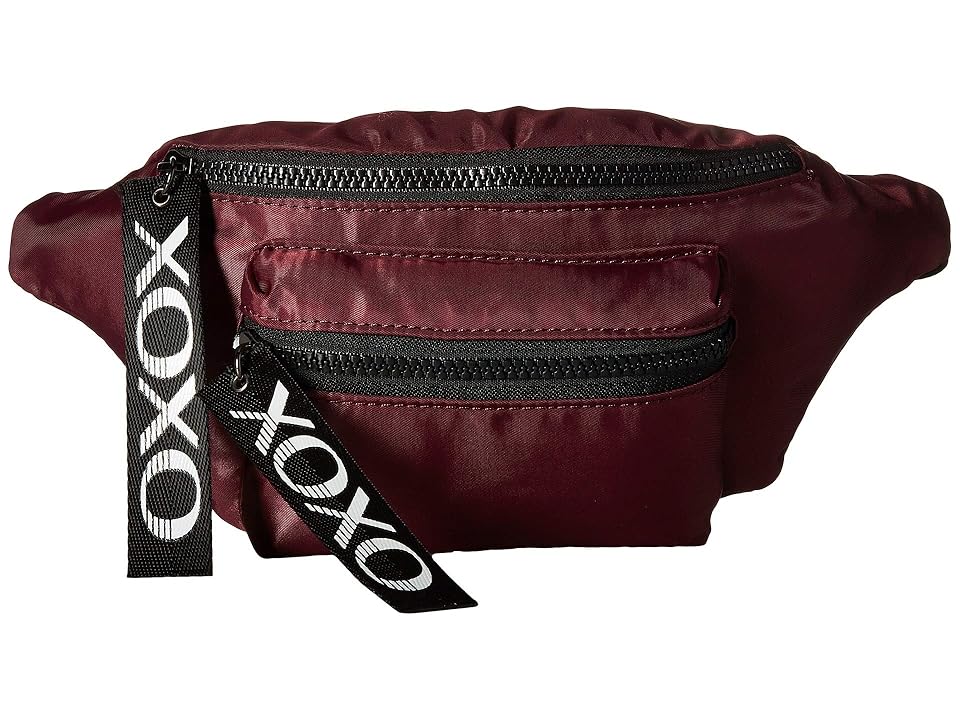 

XOXO Nylon Belt Bag w/ Logo Webbing (Wine) Day Pack Bags