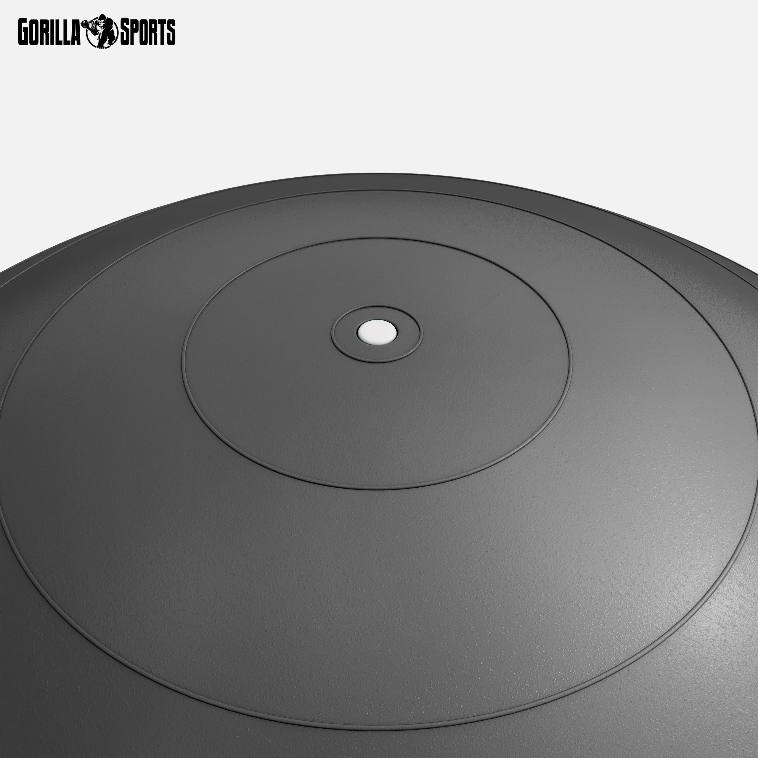 GORILLA SPORTS® Gymnastikball - inkl. Luftpumpe, 55cm, 65cm oder 75cm, bis 500kg Belastbar, Anti-Burst, rutschfest, Farbwahl - Sitzball Büro, Yoga Ball, Balance Ball, Fitnessball, Trainingsball