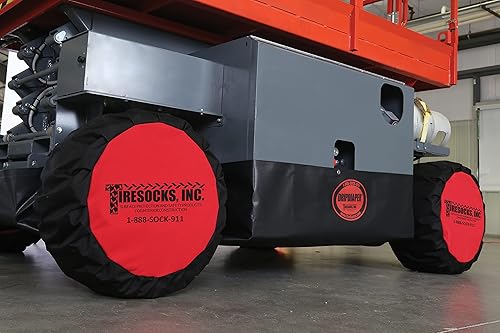 Miniatura 6 de TireSocks Inc. 0410TS - Calcetines para neumáticos (calcetines de neumáticos) para equipos de construcción, como tijeras, plumas, montacargas, etc.