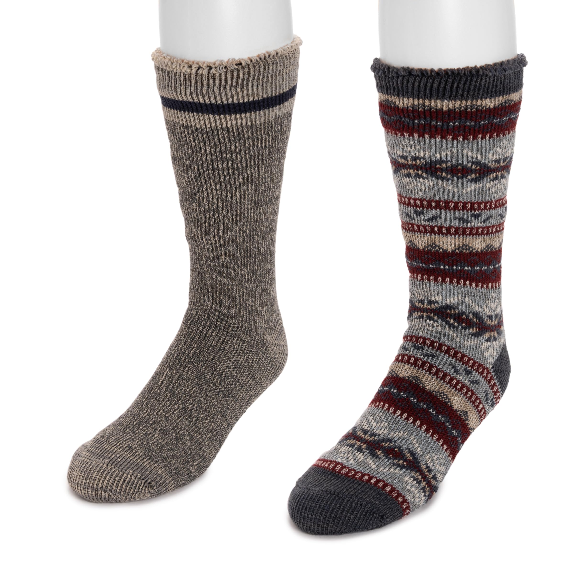 MUK LUKS Skarpety Mężczyźni 2 Pk Heat Retainer Socks