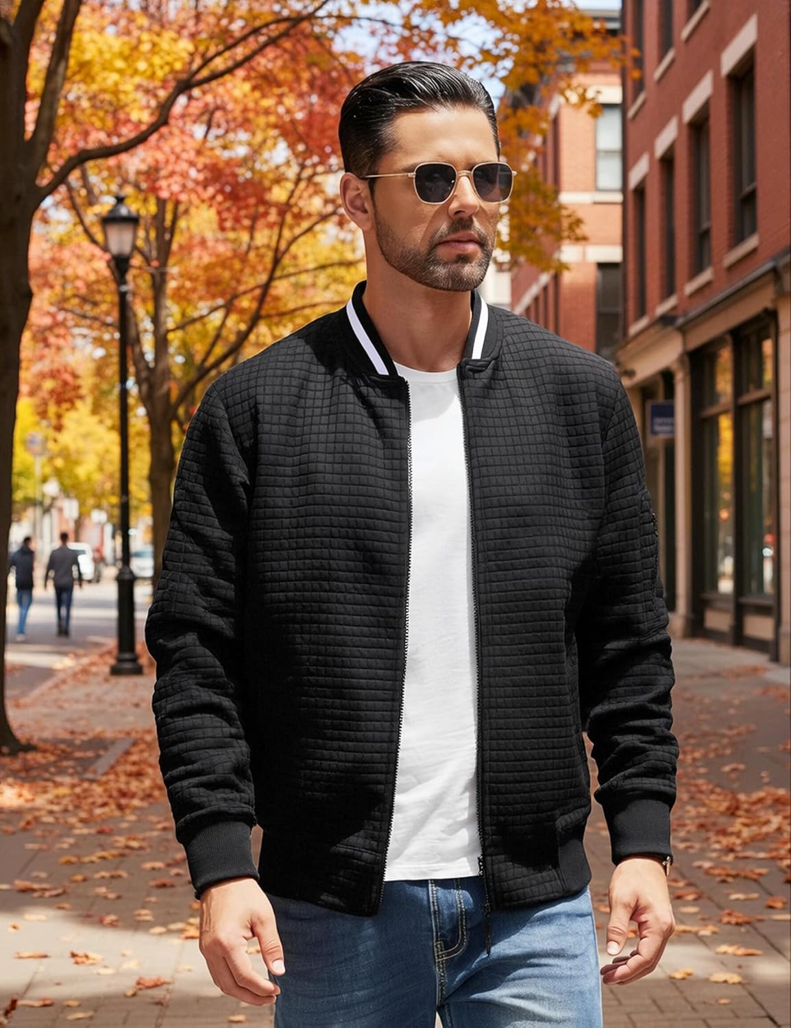 Jaqueta masculina leve casual leve para homens jaqueta bomber waffle casaco universitário com zíper em promoção! Veja a oferta e mais achadinhos de Jaquetas & Casacos 4 Hoje é o melhor dia para comprar Jaqueta masculina leve casual leve para homens jaqueta bomber waffle casaco universitário com zíper com aquele preço maroto! Promoção! Aproveite a oferta! 4