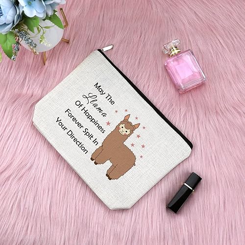 Miniatura 3 de Bolsa de maquillaje de regalo para amantes de los animales, caballo, gato, caracol, tortuga, koala, llama, tiburón, jirafa, rana, nutria, cerdo,
