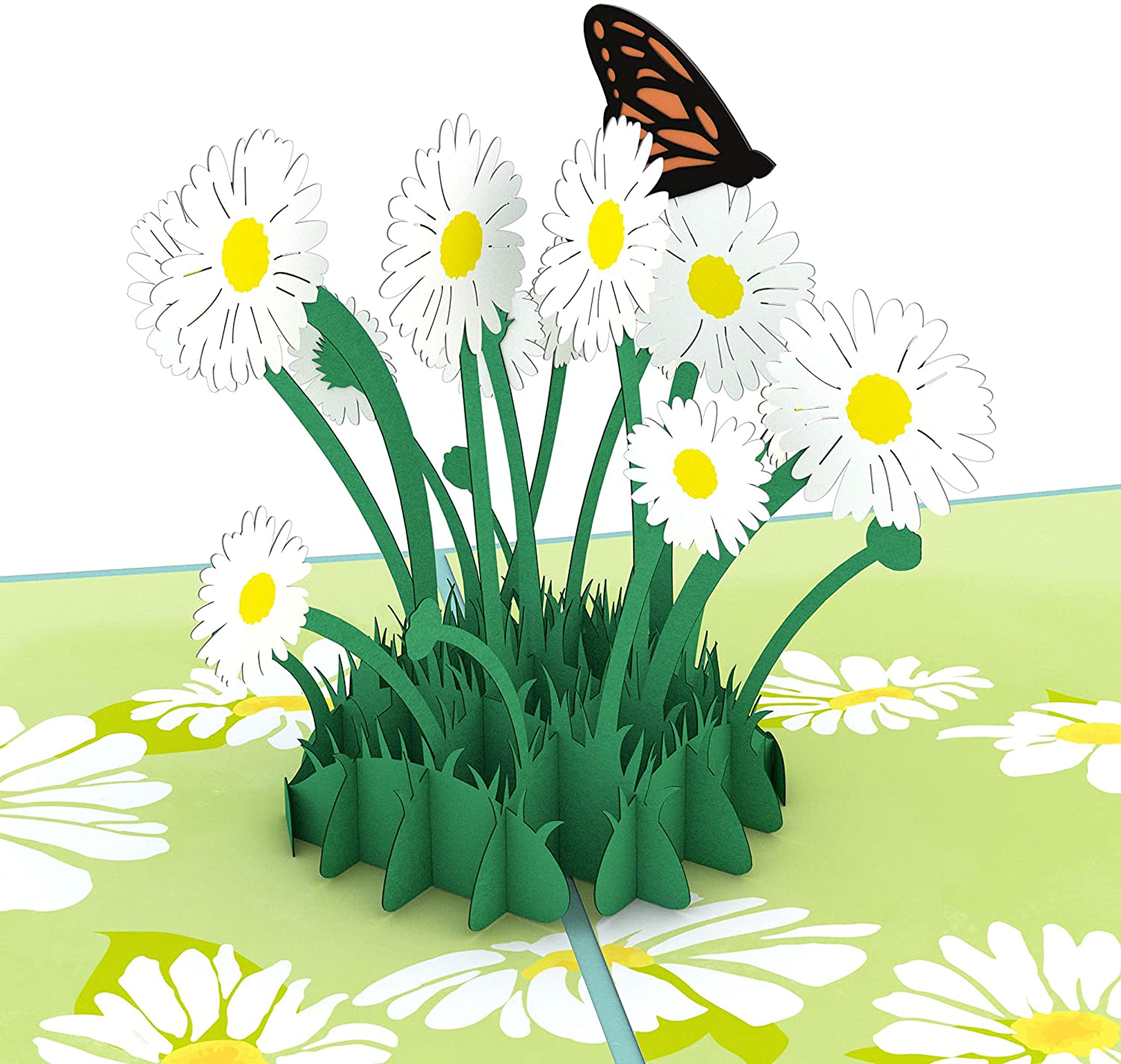 Lovepop Daisy Patch Pop Up Card, 5x7-3D Greeting Card, Pop Up Paper Flowers, Spring Card for Mom, Wife, or Friend, Appreciation Card, Anniversary,