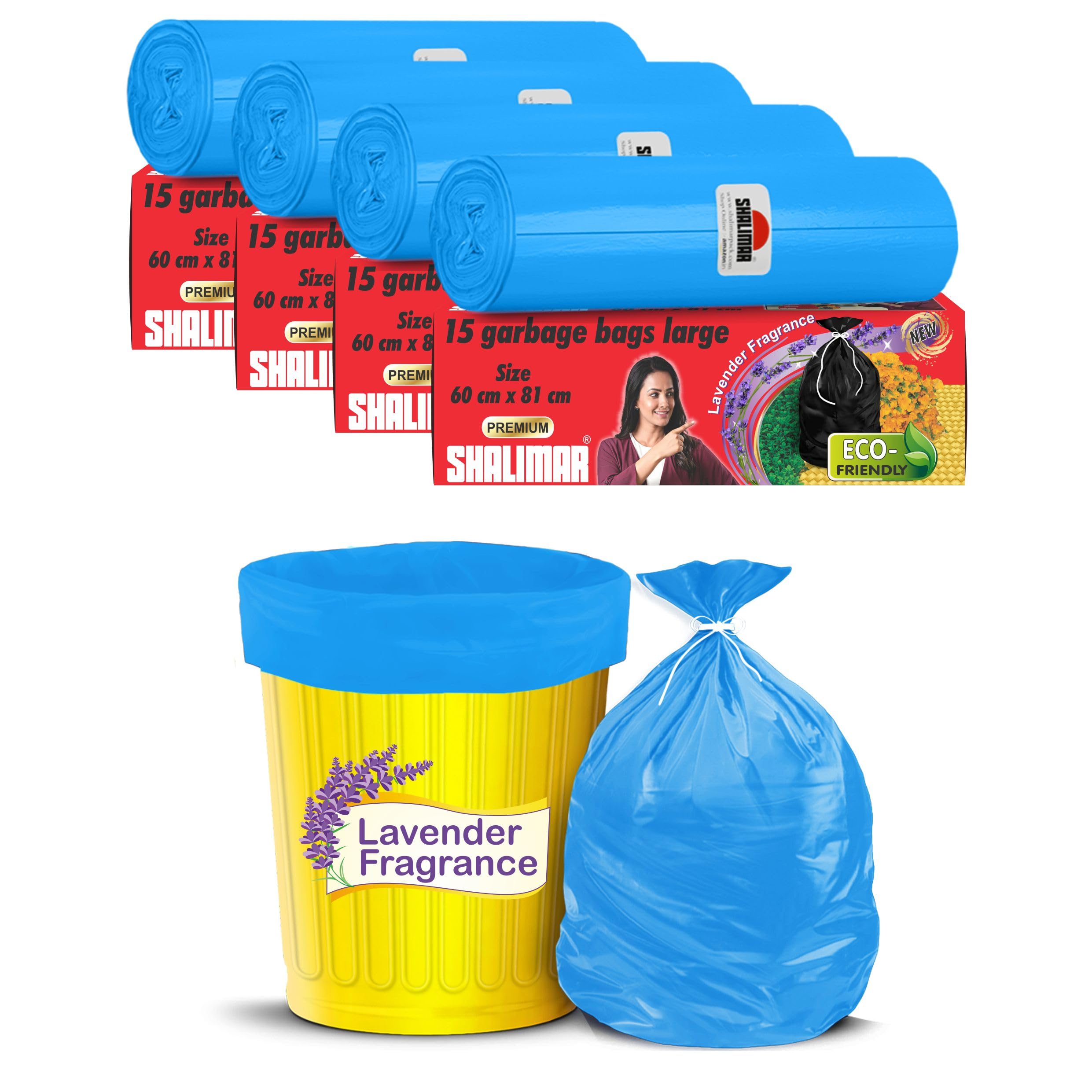Shalimar Lavender Scented Garbage Bags - 120 Pack -10 Shalimar Lavender Scented Garbage Bags - 120 Pack -10