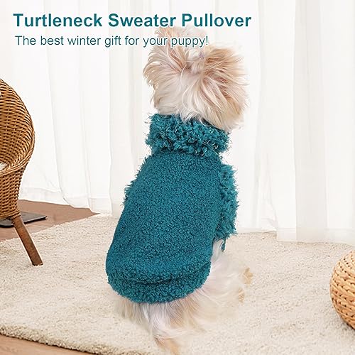Miniatura 3 de Suéter para perros pequeños, sudadera clásica de chihuahua, ropa para perros pequeños, hembras y niños, abrigo de forro polar suave para perros