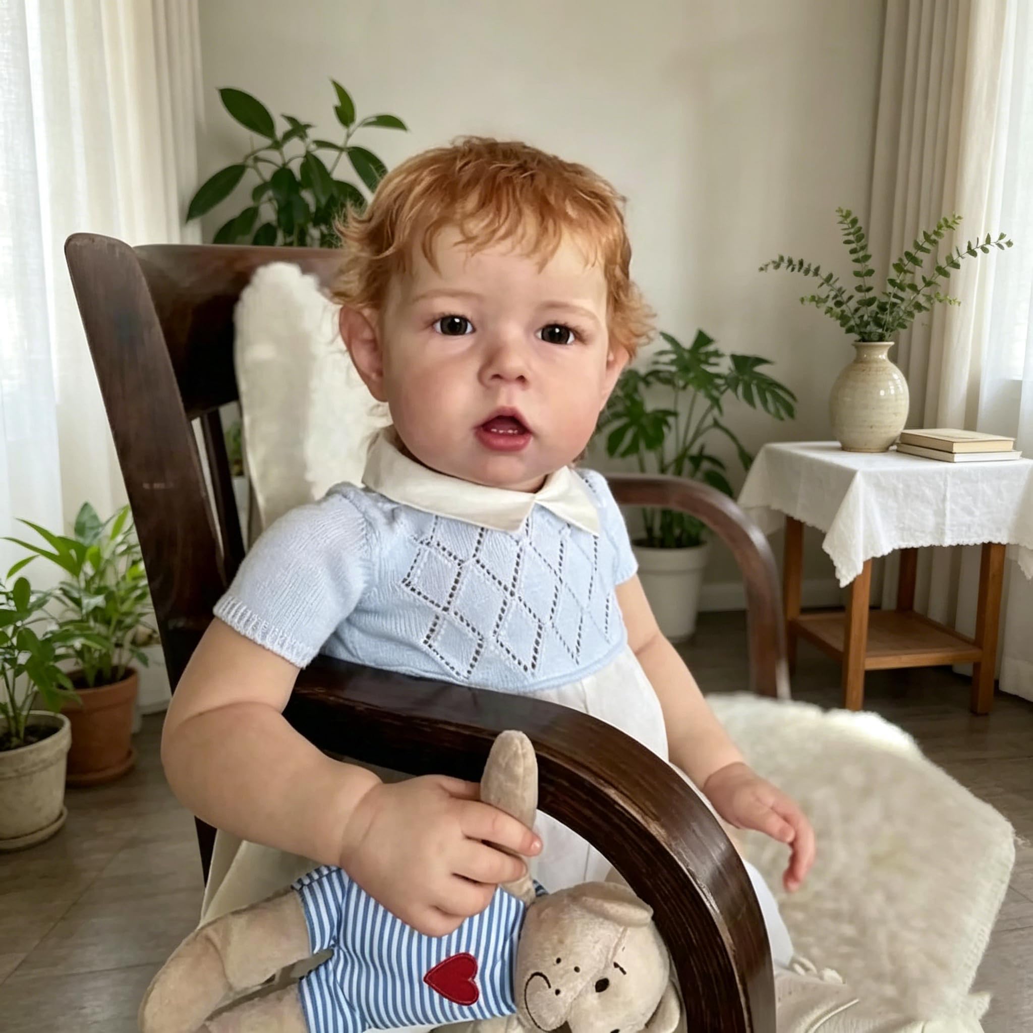 Große Reborn-Babypuppen mit Stoffkörper Liam 70cm Supercoole Puppen für Kleine Jungen,Realistische Neugeborenenpuppen Lebensechte Reborn-Kleinkindpuppen Spielzeug für Kinder