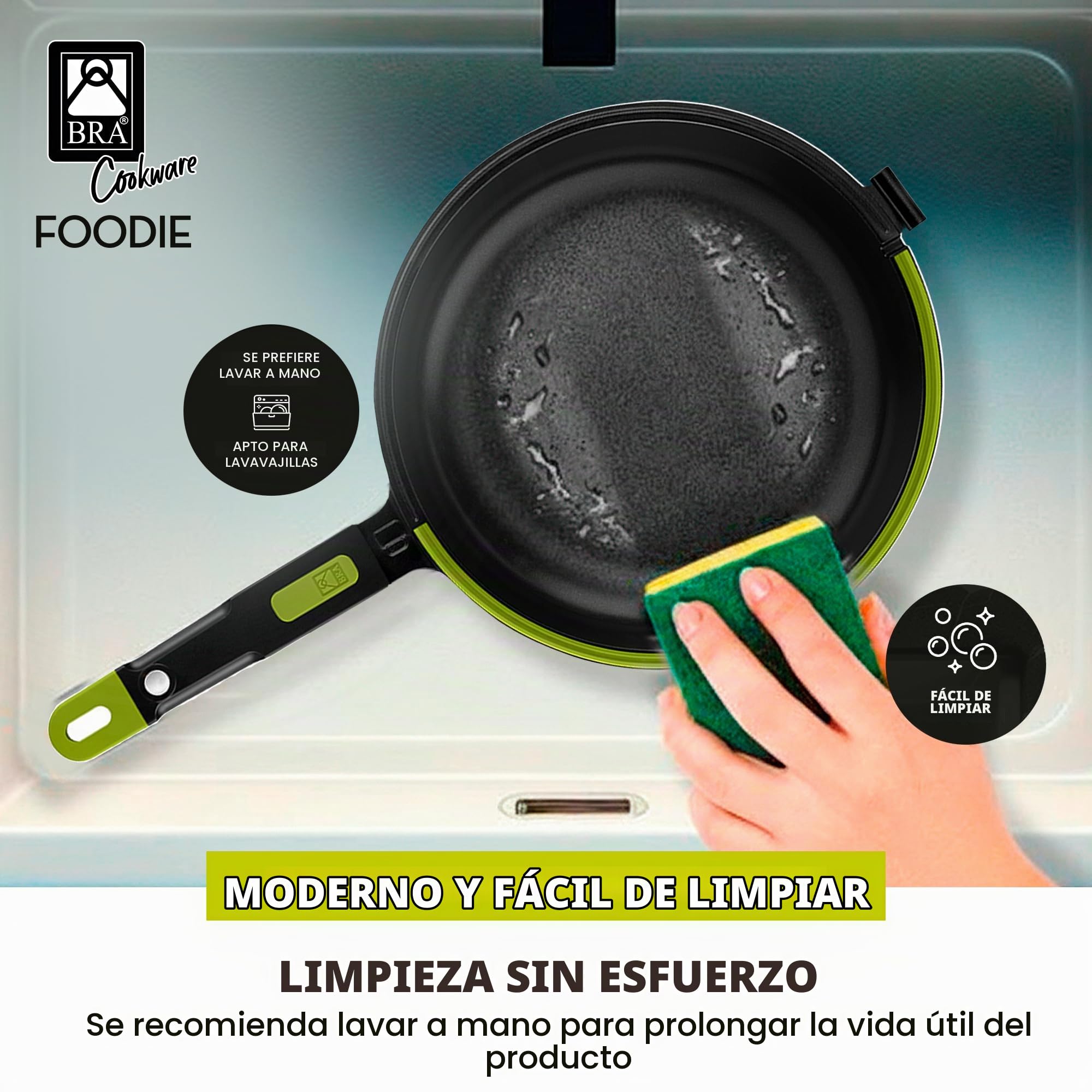 BRA Sarten Doble Tortillas Foodie 20 Cm Induccion