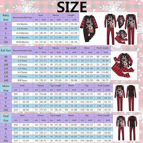 Miniatura 6 de Pijamas de Navidad para la familia, conjunto de pijamas de Navidad 2023, ropa de dormir divertida con estampado de Papá Noel, pijamas familiares a