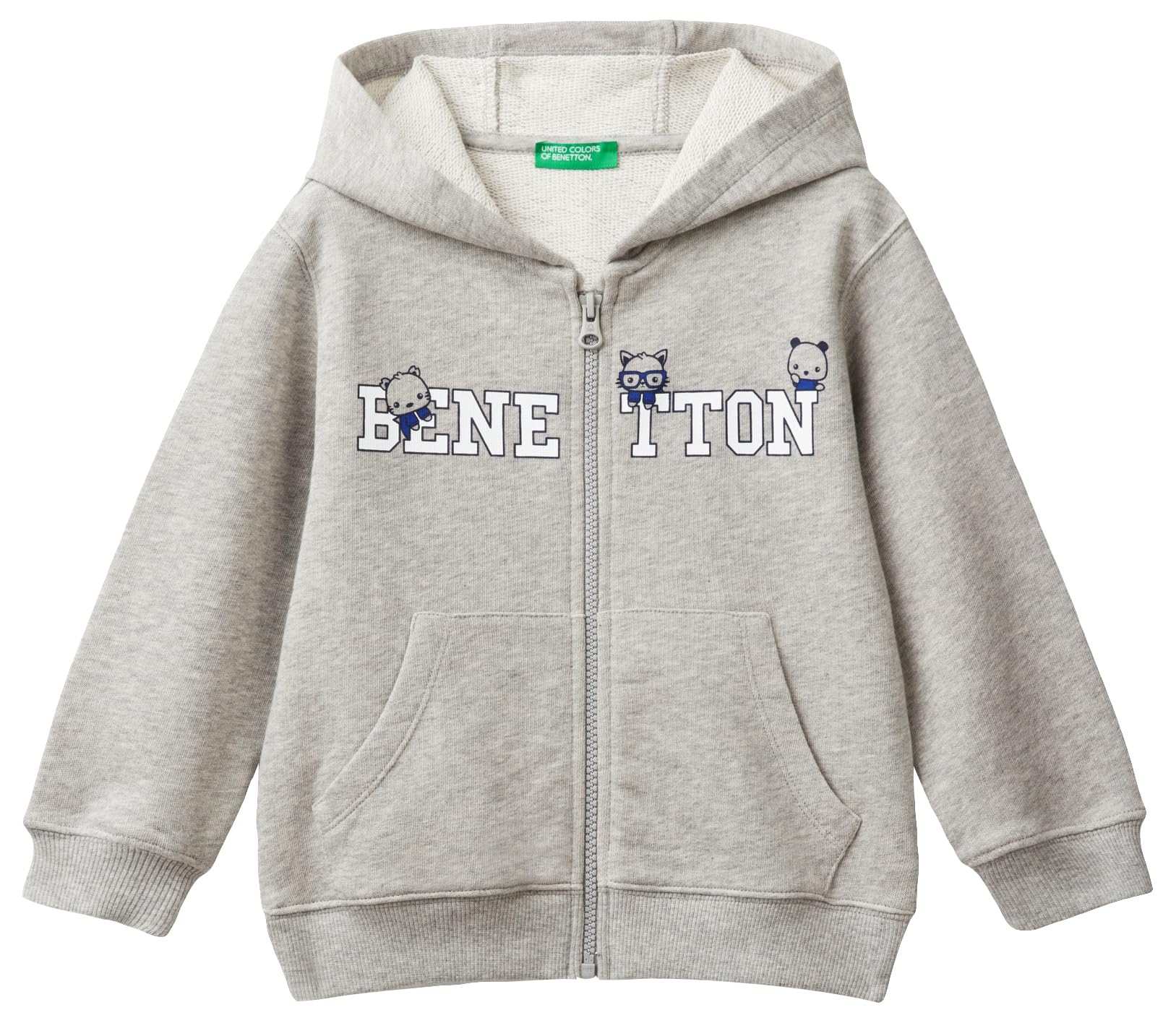 United Colors of Benetton GIACCA C/CAPP 3J68G5034 Cardigan sweater, 12-18 months Grigio