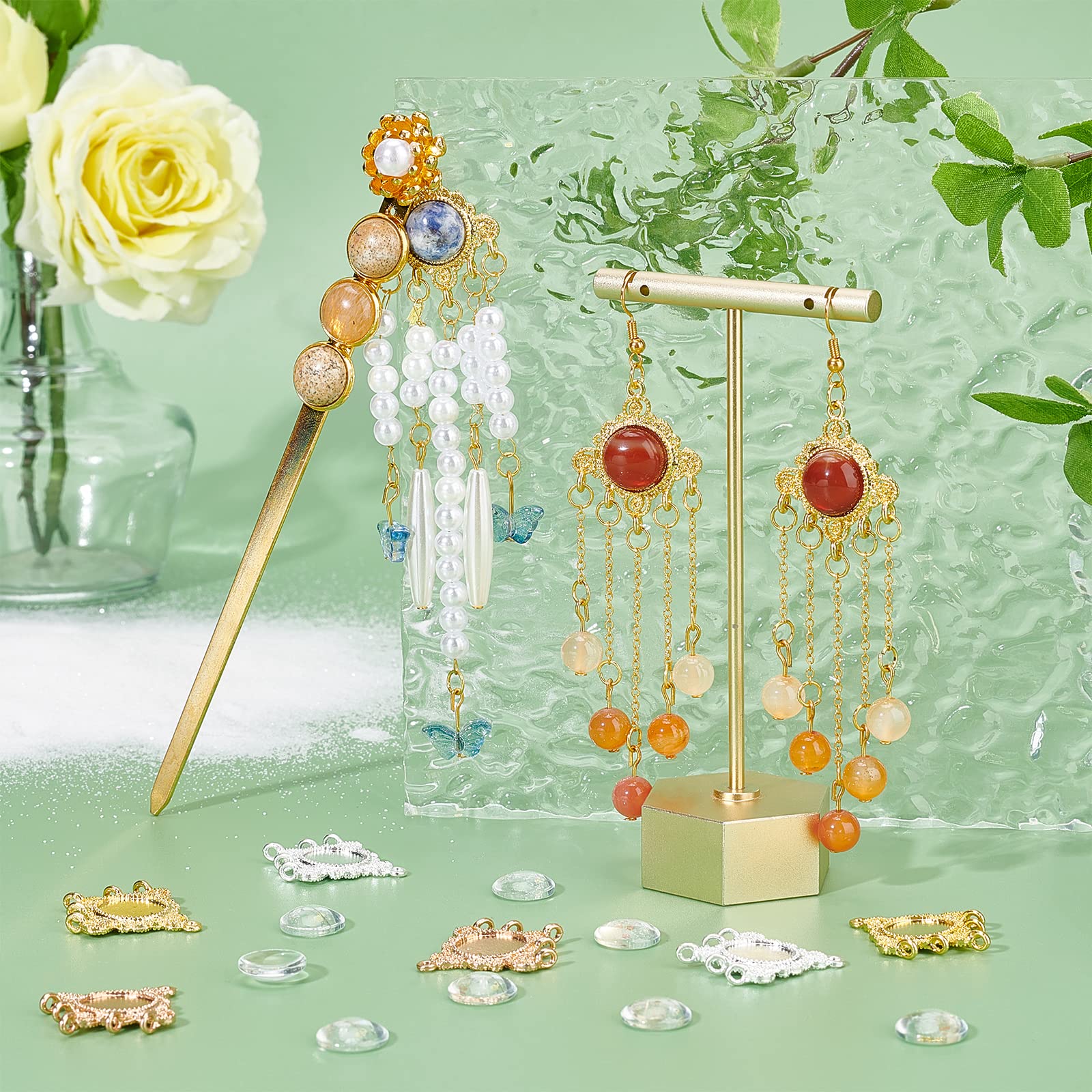 PH PandaHall Set di Pendenti con Castone Da 60 pezzo 30pz