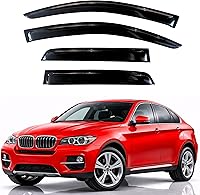 Vista 164 de KPY Moldura deflectora de viento con protección contra la lluvia compatible con GMC Terrain 2018-2023, 4 unidades, para ventana lateral, autoadhesiva