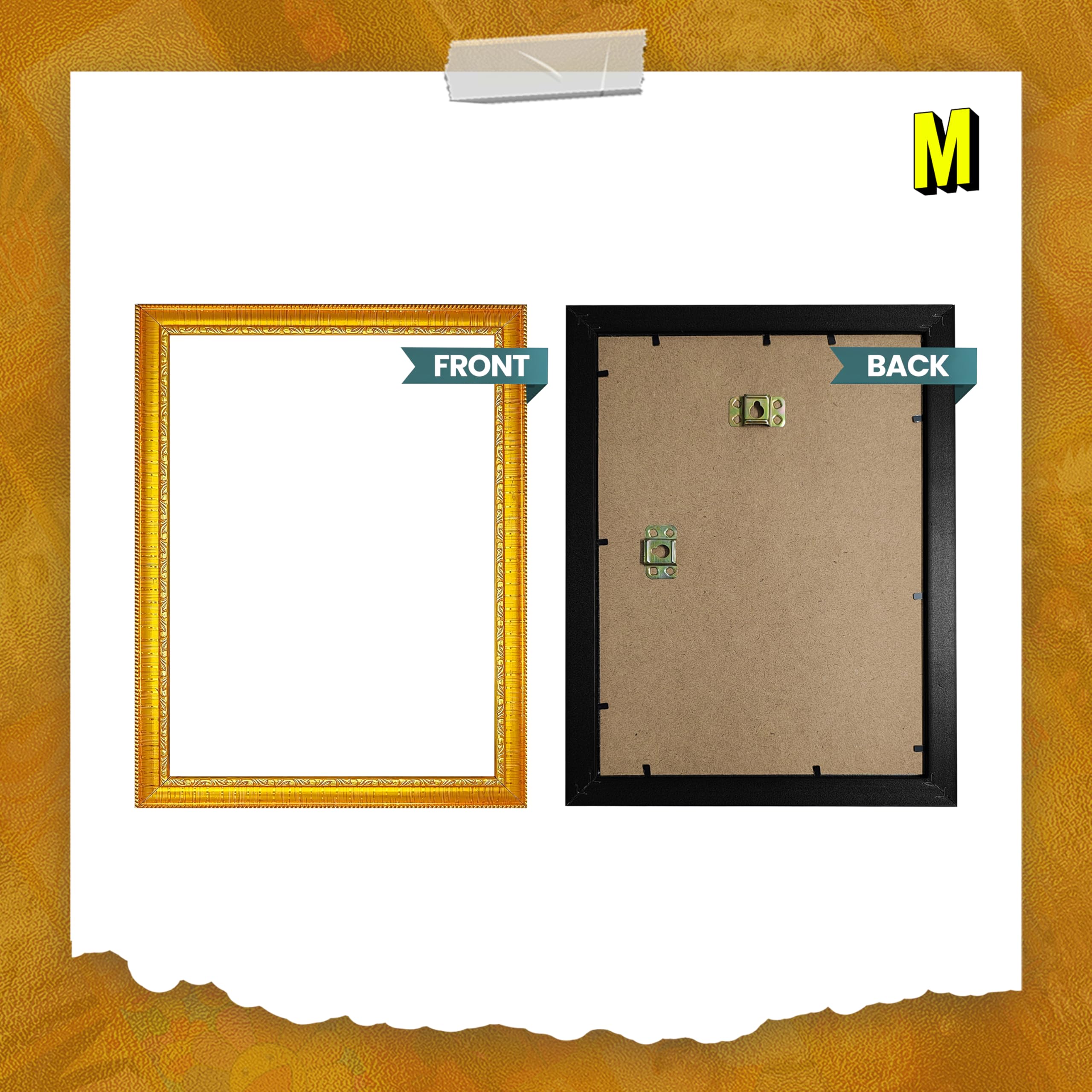 MODERN GALLERY MART Khatu Shyam Ji Golden Frame - Size (9.5 x 13.5 Inch | Religious Photo Frame for Home Mandir | Spiritual Wall Decor & Gift Item (Khatu Shyam 01) 4
