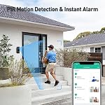 XTU 2K Wireless Video Doorbell Camera No Subscription with Chime & Multi-Angle Bracket, Two-Way Audio, Human Detection, Night Vision, Battery Powered, Compatible with Alexa and Google Home