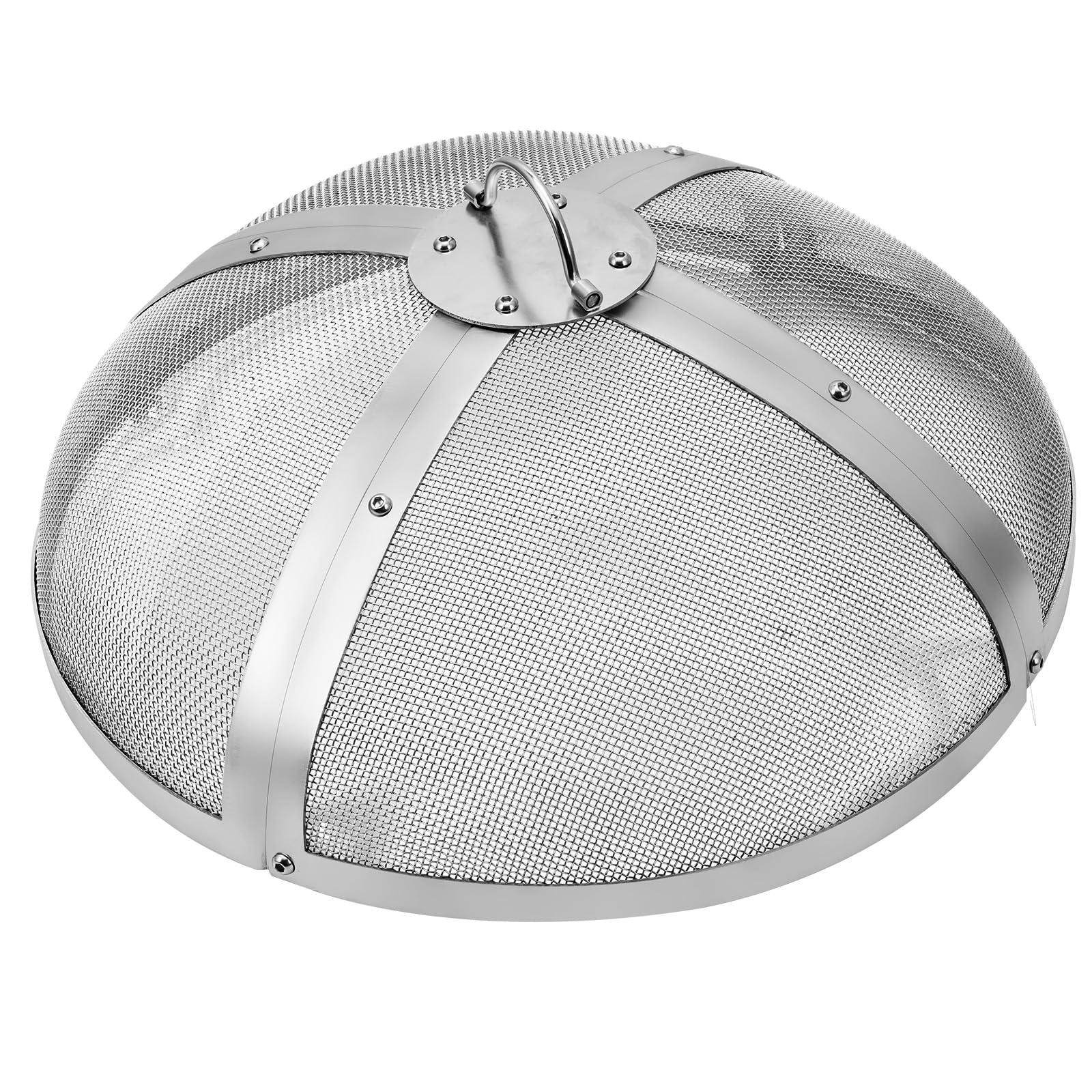 VEVOR Funkenfang für Feuerschalen φ508 x 160 mm Feuerstellengitter Funkenschutz Edelstahl Funkenhaube 2-mm-Maschenlöcher Feuerschale Funkenschutzhaube Ideal für Feuerstellen Feuerschalen und Kaminen