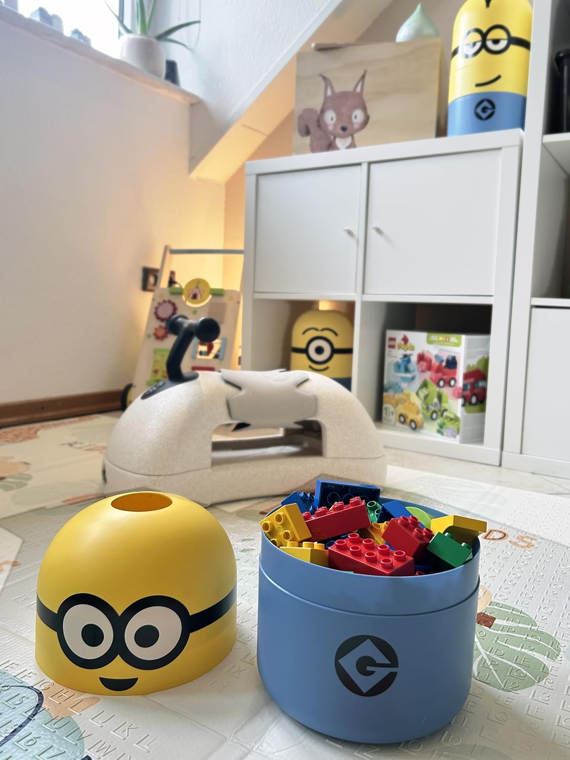 Minions - Bob - Licensed Despicable Me Design Storage Bin for Adults and Children - Stackable, Portable and Easy to Open - 7.8 x 7.8 x 9.8 inches image 4