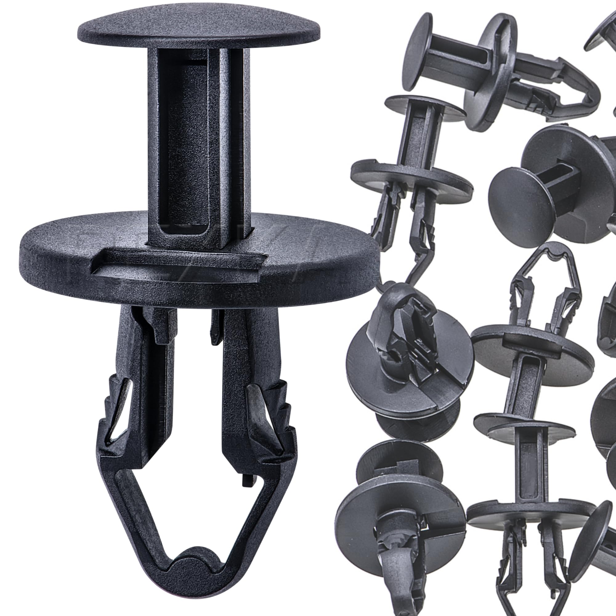 Rexka 20pcs 8mm Hole Front Lower Splash Shield Guard Engine Under Cover Push-Type Retainer Clips for Tesla Model 3/Y 1128034-00-B