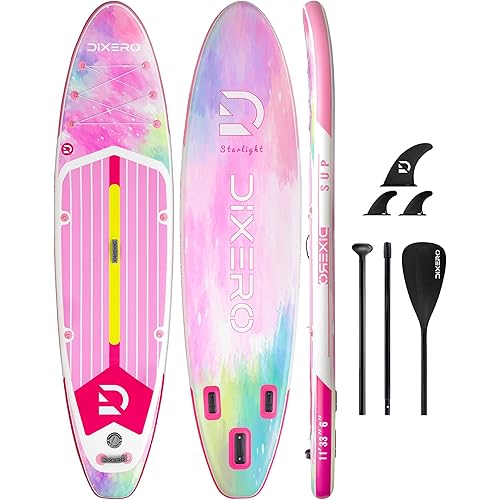 Inflatable Stand Up Paddle Board with SUP Accessories, Anti-Slip EVA Deck, 11'*33" Inflatable Paddle Boards for Adults & Youth of All Skill Levels