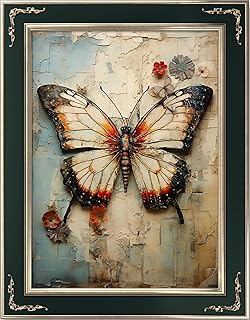 Leczany Cross Stitch Stamped Kit for Beginner - Beautiful Butterfly | DIY Embroidery Starter Patterns Craft Kit Needlepoint for Adults or Kids | 11CT, 3 Strands | 13x17.7 inches - Buy now
