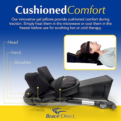 Miniatura 6 de Brace Direct Dispositivo de tracción cervical – Descompresión espinal y alivio del dolor de cuello, soporte de hernia de disco y espondilosis con