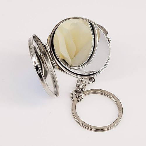 Miniatura 3 de BESTPARTYFAVORS 12X Quinceañera Zapatos de tacón alto plateado Espejo Compacto Llavero Recuerdos de Sweet 15 Princesa Fiesta Favor