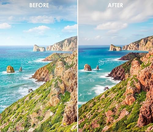 Miniatura 7 de QKOO Kit de accesorios universales para GoPro Hero 9101112 negro  Juego de filtros de lente profesional de 2.047 in (CPL + UV + ND2 + ND8 + Star 8 +