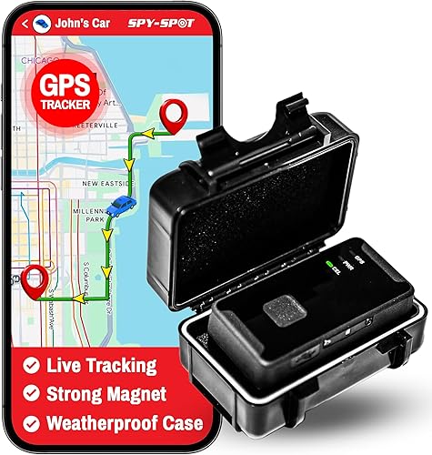 Spy Spot GPS Tracker GL 320MG con funda magnética impermeable  Localizador 4G portátil oculto para vehículos y personas  Seguimiento de automóvil en