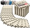 Interlocking Soft Foam Floor Mat - 18 Pieces Protective Gym Flooring Set, Exercise Mats EVA Puzzle Rubber Tiles, Ground Surface Protection Workout Underlay Matting Sports Pool Home Fitness Garage