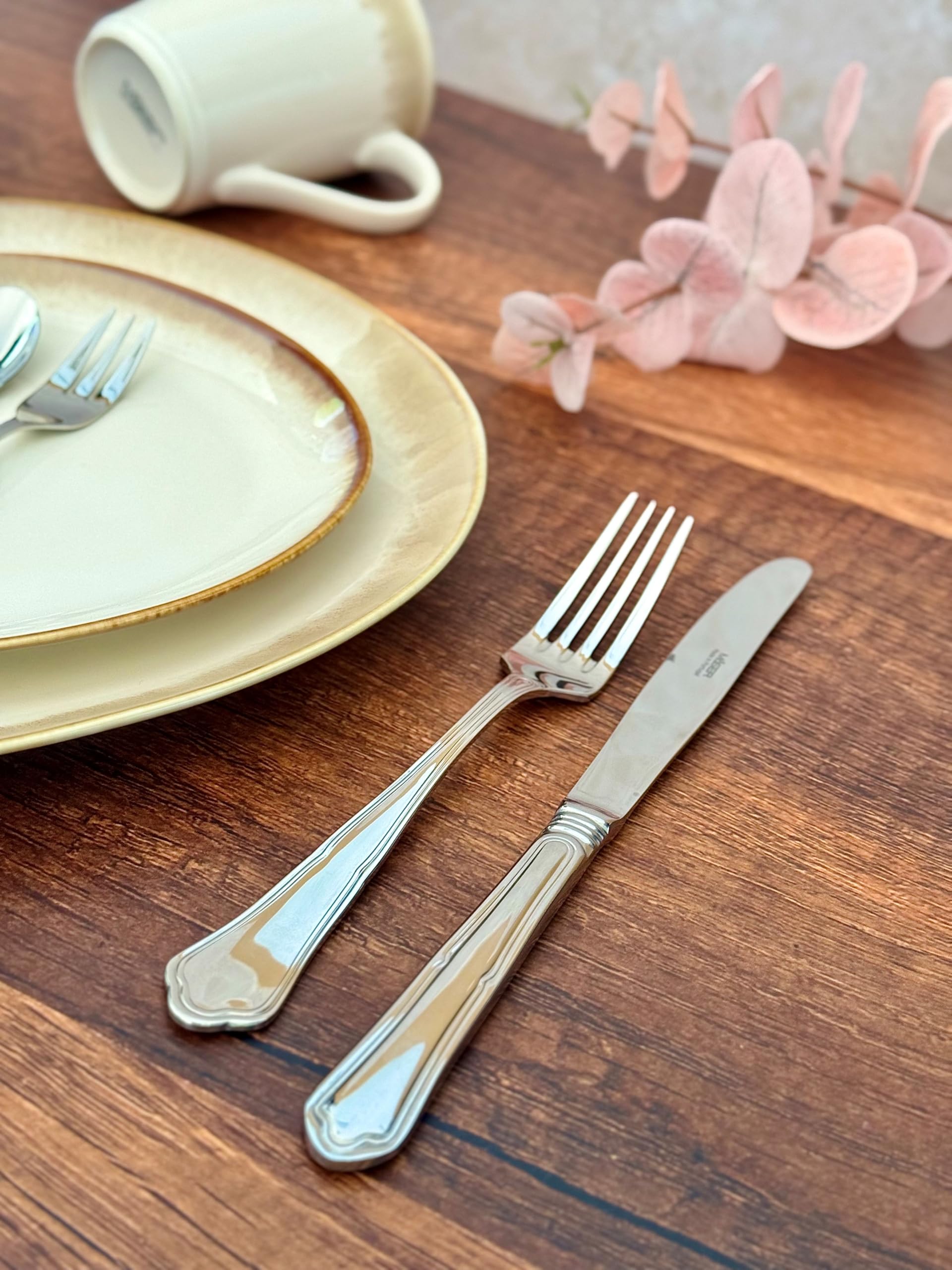 Mäser, Serie Pacifico, Besteck-Set, Edelstahl Besteck-Set für 6 Personen, Silber