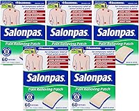 Vista 1 de Salonpas Parches para aliviar el dolor 60 ea (paquete de 5)