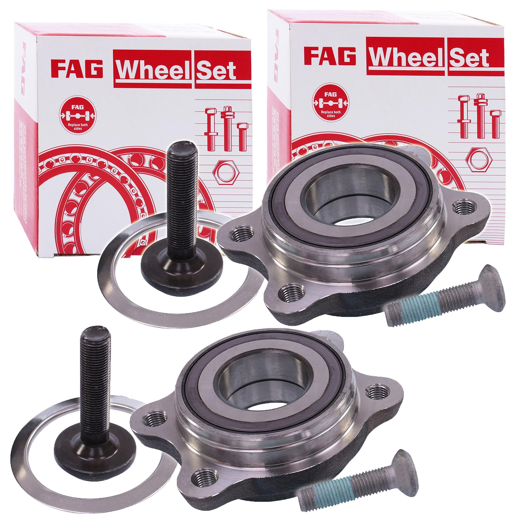 2x FAG Radlagersatz Radlager Satz Set, vorne Vorderachse hinten Hinterachse links rechts beidseitig