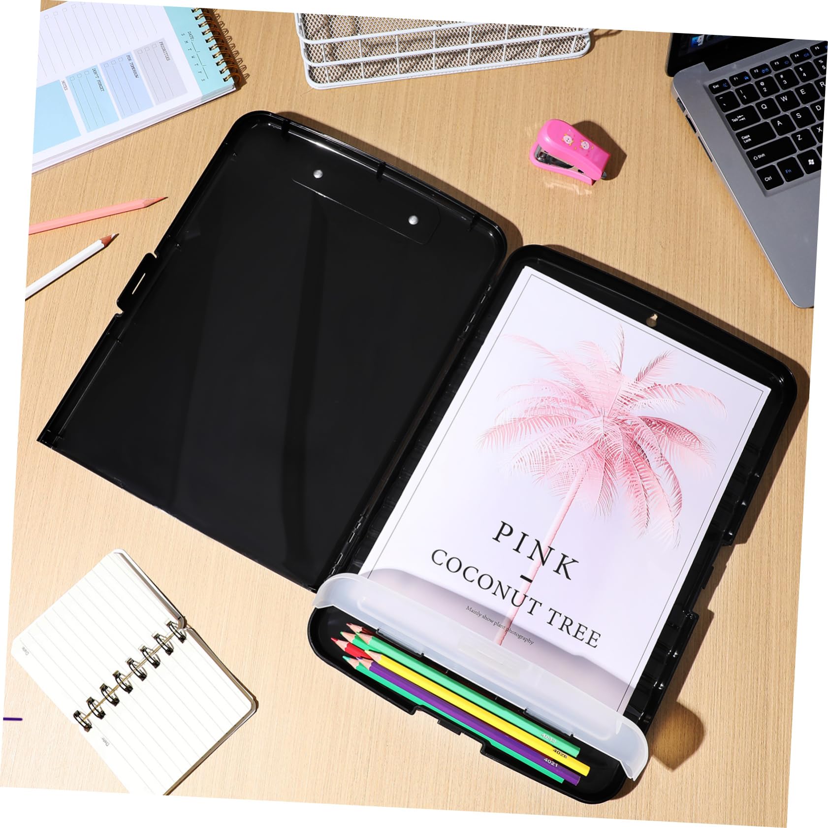 Portable Klemmbrett Mit Stifthalter Und Aufbewahrung Praktischer Organizer Für Und Büromaterialien Leicht Und Funktional Zur Dokumentenlagerung