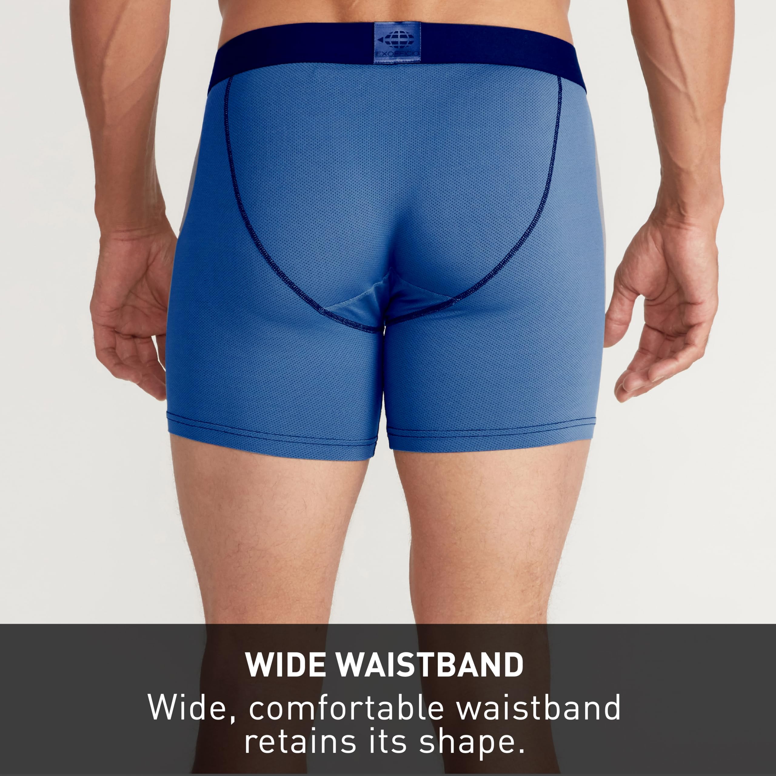 EXOFFICIO Give-n-Go 2.0 Sport Mesh 6'' Boxer Brief Boxer Corti Uomo (Pacco da 1)