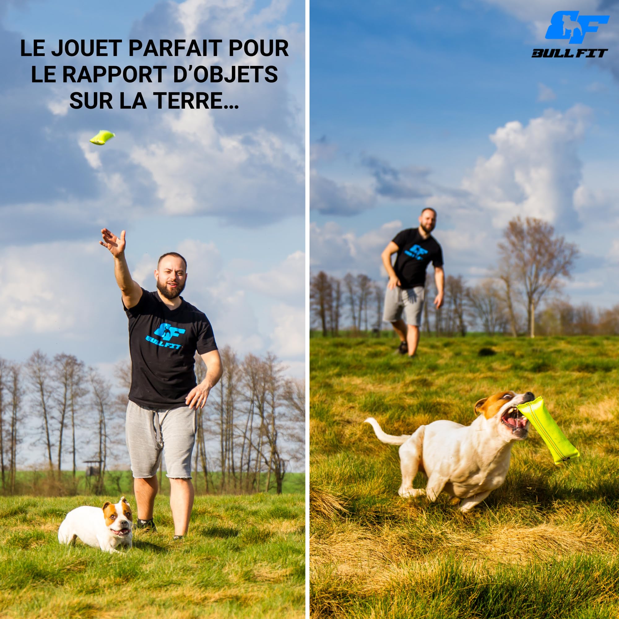 2-in-1 Dummy Flottant et Boudin À Mordre Jouet pour Chien - 25 cm, en Tuyaux De Lance À Incendie - Robuste Boudin Mordant Chien - Apportable Flottant Résistant,Rouleau d'apprentissage – Made in EU