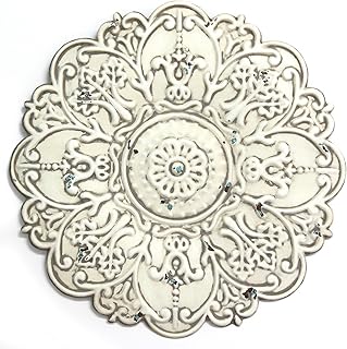 Stratton Home DÃ©cor S11563 Small Medallion Wall DÃ©cor, 13.00 W X 0.50 D X 13.00 H, White