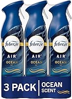 Febreze Air Mist Ocean Scent Air Freshener Spray, Luxe Odor-Fighting Room Refresher for Home, Bath & Kitchen, 8.8oz Pack of 3