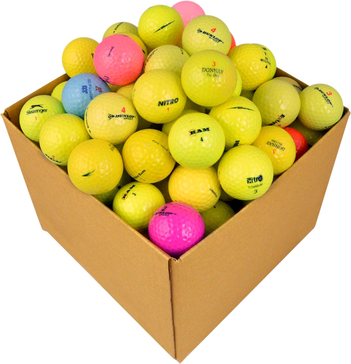 Second Chance Optic Coloured Quality Lake Golf Balls (Grade A) Amazon.co.uk Sports & Outdoors